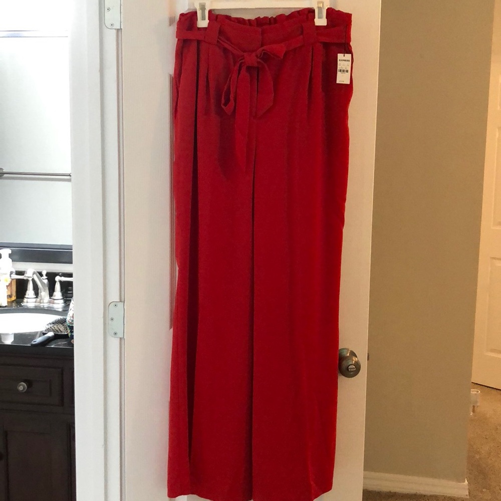 Red express pants